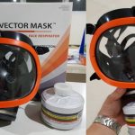 masker fumigasi full vector mask